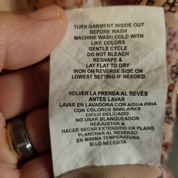 Bohemian Blouse Sheer by C+J size Small Women's - Picture 8 of 8